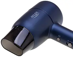 Фен для волосся Adler AD 2279B, 1800 Вт, синій, з іонізацією та холодним повітрям, потужний компактний фен із концентратором - мініатюра 8