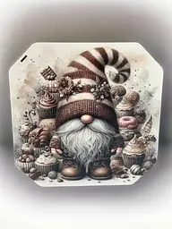 Подарункова коробка квадратна (ХДФ) 19x19x10 см. №36