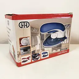 Дорожня міні праска з функцією вертикального відпарювача Mini Steam Iron HT-558B 1000Вт Синій - мініатюра 10