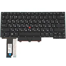 Клавіатура для ноутбука LENOVO (ThinkPad: E14 2Gen 2020) rus, black, без кадру - мініатюра 2