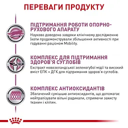 Сухий лікувальний корм для кішок при захворюваннях опорно-рухової системи Royal Canin Cat Mobility Feline, 2 кг (3946020) - мініатюра 5