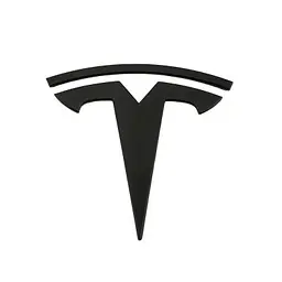 Емблема багажника Tesla Model 3 (2017-2024) 78 мм метал чорна на скотчі матова (1494949-00-A) - мініатюра 4