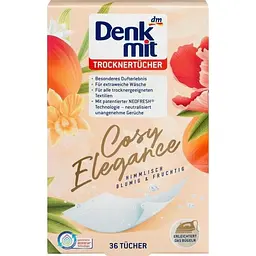 Серветки для сушильної машини Denkmit Cosy Elegance 36 шт