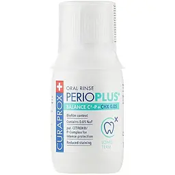 Ополіскувач для порожнини рота Curaprox PerioPlus + Balance містить Citrox і 0.05% хлоргексидину 200 мл (7612412426762)