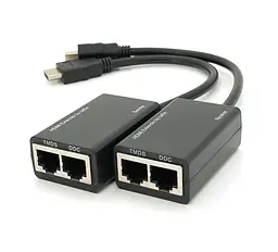 Удлинитель HDMI сигнала пассивный через 2 витых пары CAT-5e/6e Voltronic YTSEP 30m