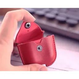 Шкіряний чохол Primo Hook для навушників Apple AirPods / AirPods 2019 Red - мініатюра 2