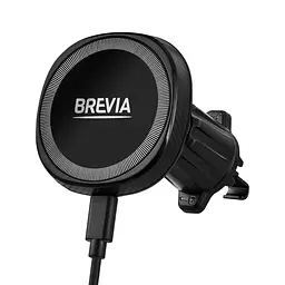 Утримувач мобільного телефону Brevia AirVent Ultra Mag Charge 15W з безпровідною зарядкою (48000) - мініатюра 5