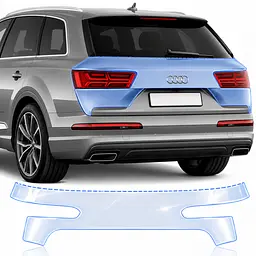 Антигравійна захисна бронеплівка за лекалами для Audi Q7 4M 2015-2019 - зона кришки багажника