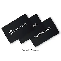 Криптогаманець Tangem 2.0 Crypto Seth Wallet набір з 3 карток Чорний (TG-CRYPTOSETH) - мініатюра 2
