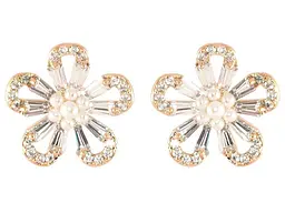 Сережки Xuping Позолота 18K пусети "Кришталеві квіточки" (224531)