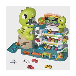 Ігровий набір Zipp Toys Dino паркінг електричний, 6 машинок (3311A)