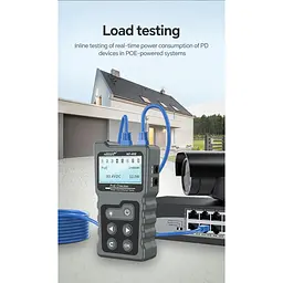 Кабельний тестер Noyafa NF-488 багатофункціональний функція PoE Ping для RJ45 DC (18887) - мініатюра 4