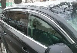 Дефлектори вікон вітровики для Opel Insignia 2009- Combi З Молдингом Хром