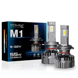Комплект світлодіодних ламп Infolight M1 H7 55W - мініатюра 7