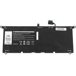 Акумулятор Dell DXGH8 (XPS 13 7390, 9370, 9380) 7.6V 5500 mAh Black - мініатюра 3