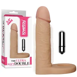 Насадка з віброкулею для подвійного проникнення Lovetoy The Ultra Soft Double Vibrating 5.8, 14.7х3.3 см - мініатюра 6