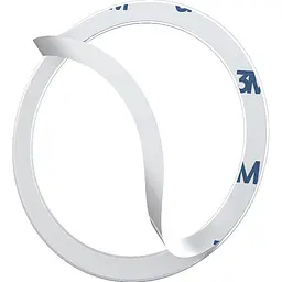 Пластини для автотримачів Baseus Halo Series Magnetic Metal Ring Silver (PCCH000012) [117260] - мініатюра 4