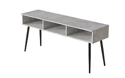 Тумба під телевізор Кентуккі Ferrum-decor 45x139x38 Чорний метал ДСП Бетон 16 мм (FRD-106727) - мініатюра 6