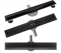Душовий канал Rea Neox Slim Pro 50 см black REA-G2744