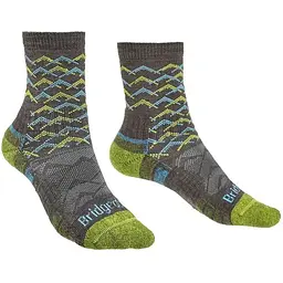 Шкарпетки Bridgedale Hike LW Endurance Ankle Wmn Pattern Brown/Lime S (1053-710097.120.S)