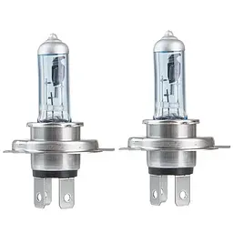 Автолампа галогенна Pulso H4 P43T 12V 60/55W Super White plastic box 2 шт