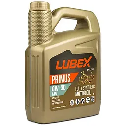 Моторна олива LUBEX PRIMUS MV 0W-30 4л (034-1619-0404)