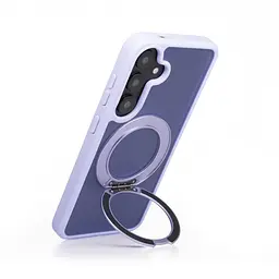 Противоударный чехол-панель для Samsung Galaxy S24 5G (SM-S921)/S25 5G, Unit Stand2, фиолетовый, силикон + поликарбонат, защита всего корпуса, с подставкой, поддержка магнитных держателей и беспроводной зарядки (MagSafe), ArmorStandart (ARM89561) - мініатюра 5