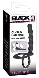 Насадка для підвійного проникнення Black Velvets Cock & Ball ring Black Velvets 42-05335560000 88966 - мініатюра 3