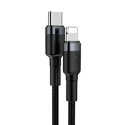 PD Кабель Baseus Cafule Cable Type-C to iP PD 20W 1m сірий+чорний CATLKLF-G1 - мініатюра 4