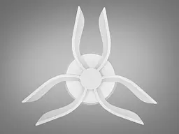 Люстра стельова LED Diasha 2481/6WH, 60W, 3200K-6500K, білий акрил, сучасний стиль, з пультом, для дому - мініатюра 4
