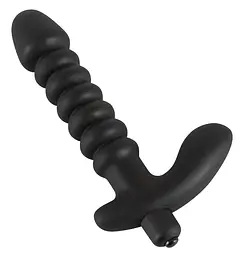 Анальний вібратор - Black Velvets Vibrating Plug Medium - мініатюра 5