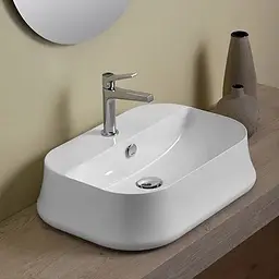 Умивальник Simas Sharp 60 см white Glossy Білий SH09 - мініатюра 2