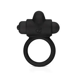 Ерекційне кільце EasyToys Bunny Vibe Ring 7.4 см (чорний) - мініатюра 5