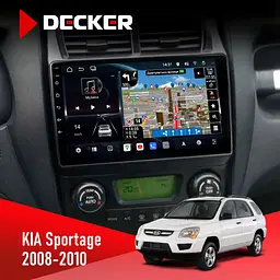 Штатна магнітола KIA Sportage 2008-2010 Climate Decker D9-011 4x64, DSP, 4G, 360 Decker (НФ-00005912)