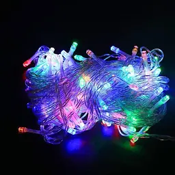 Гірлянда світлодіодна від мережі Y25-43M 19605 2.7 м 100 LED мультиколор з холодним білим - мініатюра 6