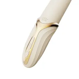 Вібратор Zalo - EVE Ivory White, вібрація + ротація, імітація язичка, підігрів до 39 °C - мініатюра 9
