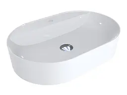 Умивальник Miraggio FRANCE (0000199) Miramarble, Глянцевий, Накладний, Білий