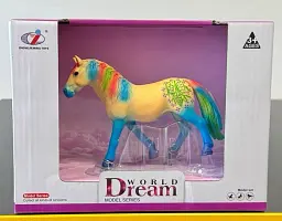 Фігурка коня жовтого, фантазійне забарвлення, Dino Toys - мініатюра 2