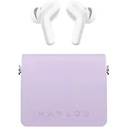 Навушники бездротові Xiaomi Haylou Lady Bag TWS в кейсі фіолетові - мініатюра 3