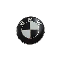 Емблема Bmw 78мм чорно-біла пластик+Метал (на 2 штифтах) OEM 51141970248