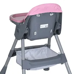 Стільчик для годування M 5722 Lilac до 20 кг складаний 5-ти точковий екошкіра - мініатюра 2