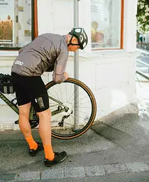 Шкарпетки велосипедні POC Fluo Sock Mid 37-39 Помаранчевий - мініатюра 3