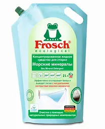 Концентрований рідкий засіб для прання Frosch Морські мінерали, 2 л - мініатюра 2
