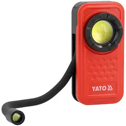 Ліхтар діодний з гнучкоюлампою 3 в 1 акумул. YATO Li-Po 3.7 В 800 мАГод 600 Lm 4 режими (YT-08554) - мініатюра 4