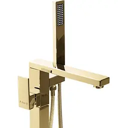 Змішувач для ванни Rea Tery окремостоячий, gold (REA-B5306) - мініатюра 2