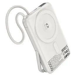 Портативний ЗП Power Bank Hoco Q43 Clever dual PD20W з БЗП Type-C 10000 mAh Silver - мініатюра 2