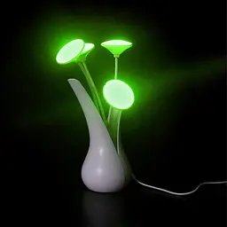 Нічник UFT Flowers Nightlight Green Квітка світлодіодна з датчиком темряви зелений - мініатюра 3