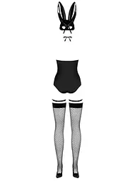 Сексуальний костюм Obsessive Bunny S/M чорний - мініатюра 6