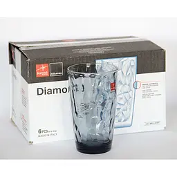 Набір склянок Bormioli Rocco Diamond cooler Ocean blue 470 мл 6 шт. (350260M0) - мініатюра 2