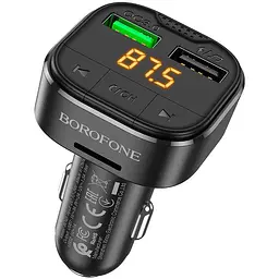 FM трансмітер модулятор Borofone BC43 Flash QC3.0 Bluetooth чорний - мініатюра 2
